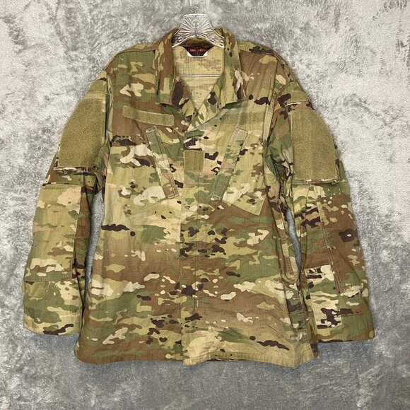 Tru Spec Women Military Army ACU OCP Scorpion Camo Full Zip Cargo Jacket M Long - Picture 1 of 13